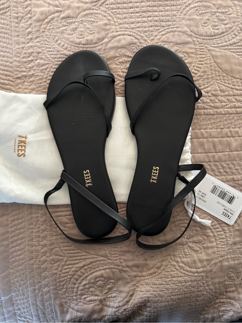 TKEES MIA Napa Black Sandals